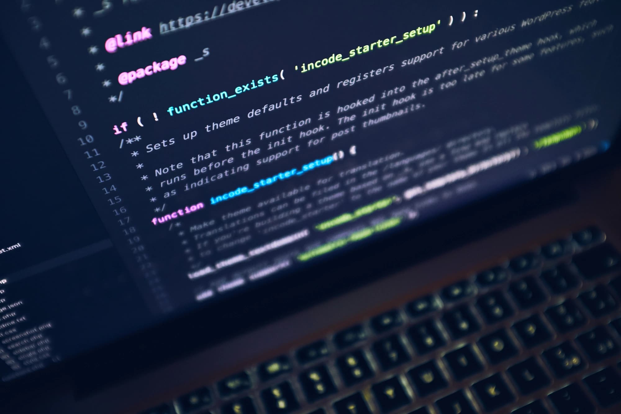 Vista de aplicación específica para negocios