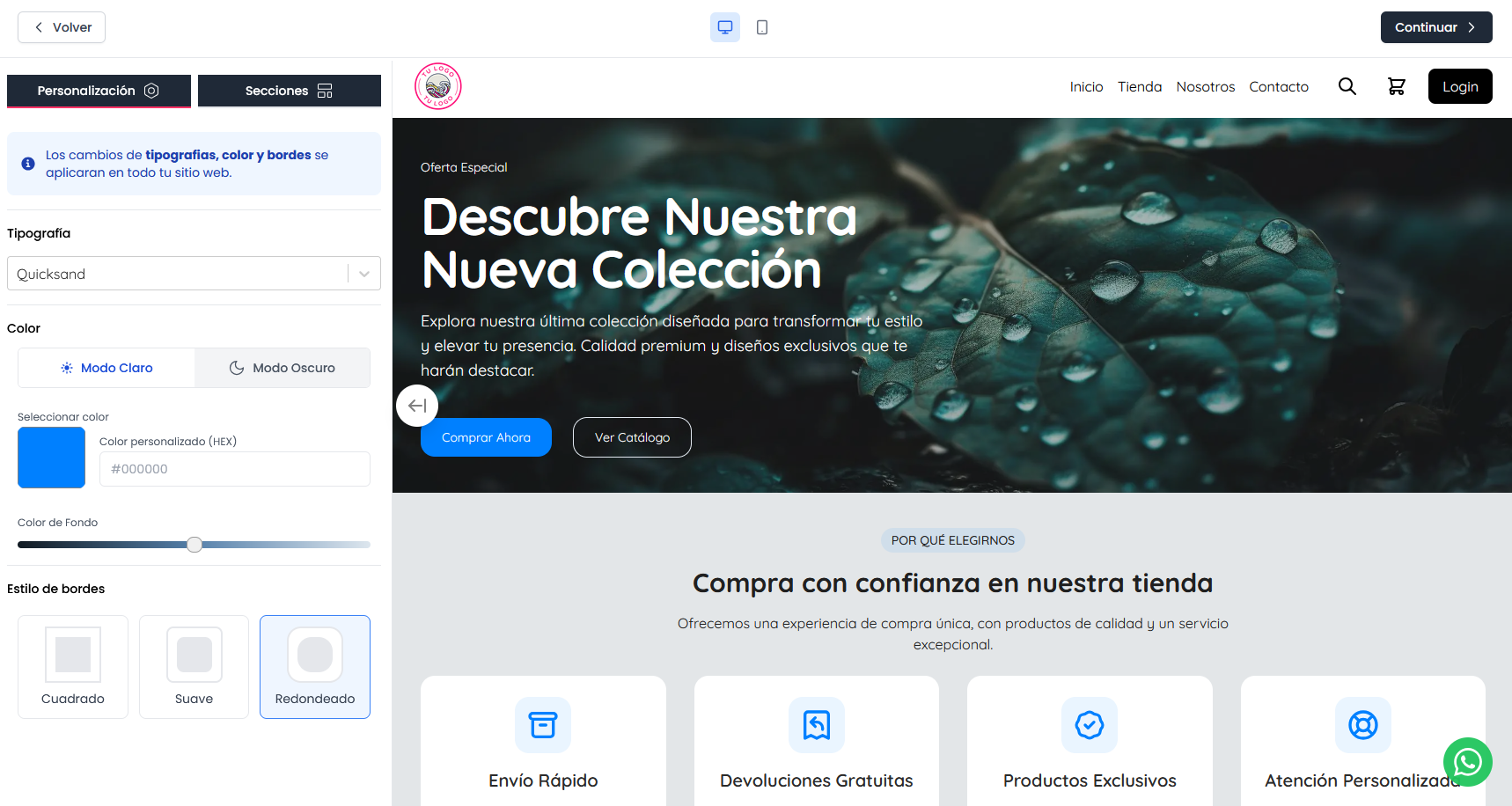 Personalización